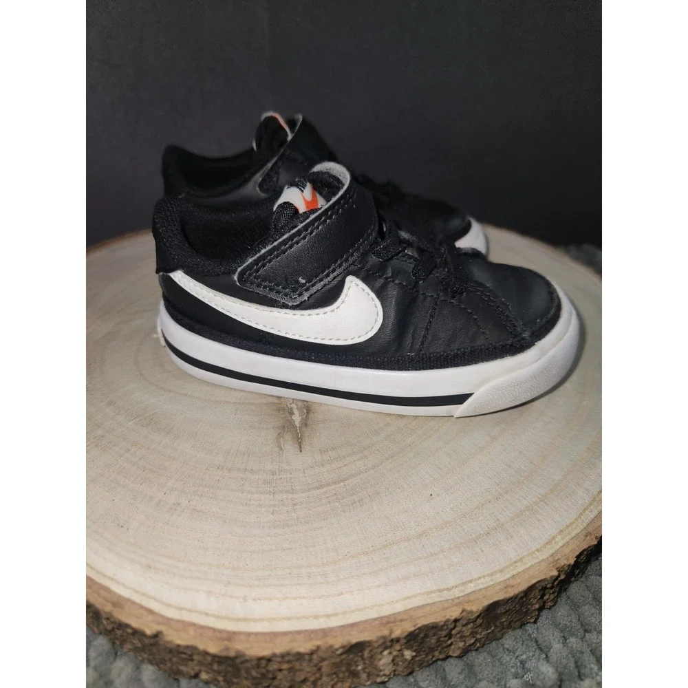 Nike Kids DA5382‎ 002 Court Legacy Black Slip On Low Top Sneaker Size 6C